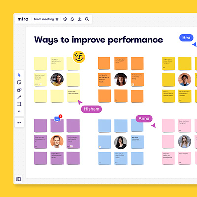 Miro project management online workspace